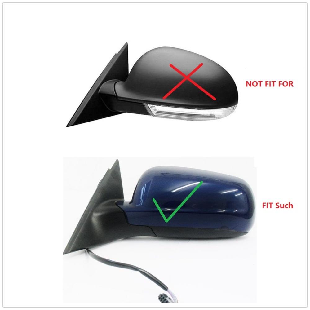 For VW Passat B5 Bora Jetta Golf MK4 4  For Seat Alhambra Cordoba Ibiza Leon Toledo Car Rear Mirror Glass Heated Blue