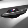4PCS Car Door Handle Protection Sticker Emblem Car Decoration Styling For BMW M E34 E36 E60 E90 E46 E39 E70 F10 F20 F30 X5 X6 X1 M3 M5 M6 E71 F01 F02