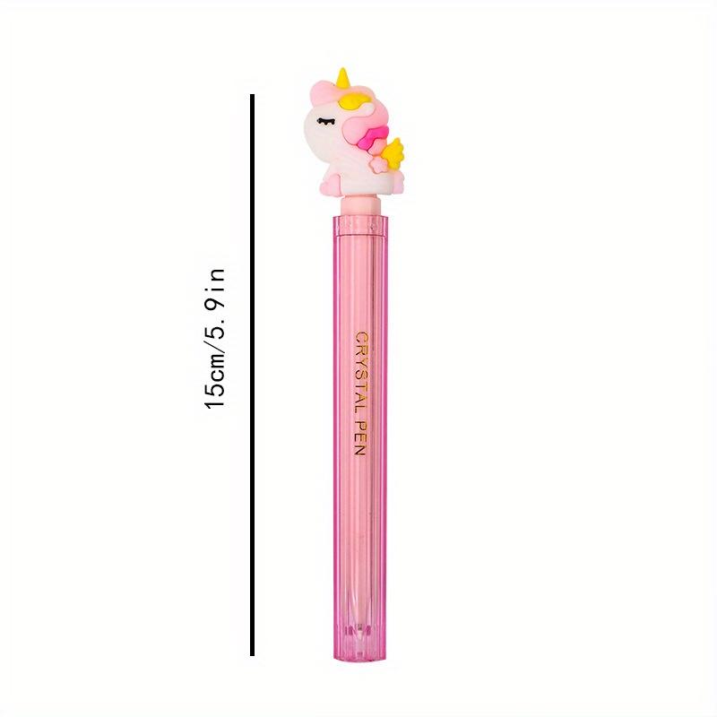 48 Stück 0,5 mm Einhorn Imitation Kristallform Neutralstift Cartoon Form Stift Hohes Aussehen Geschenkstift Kreative Schöne Schreibwaren Schulanfangssaison