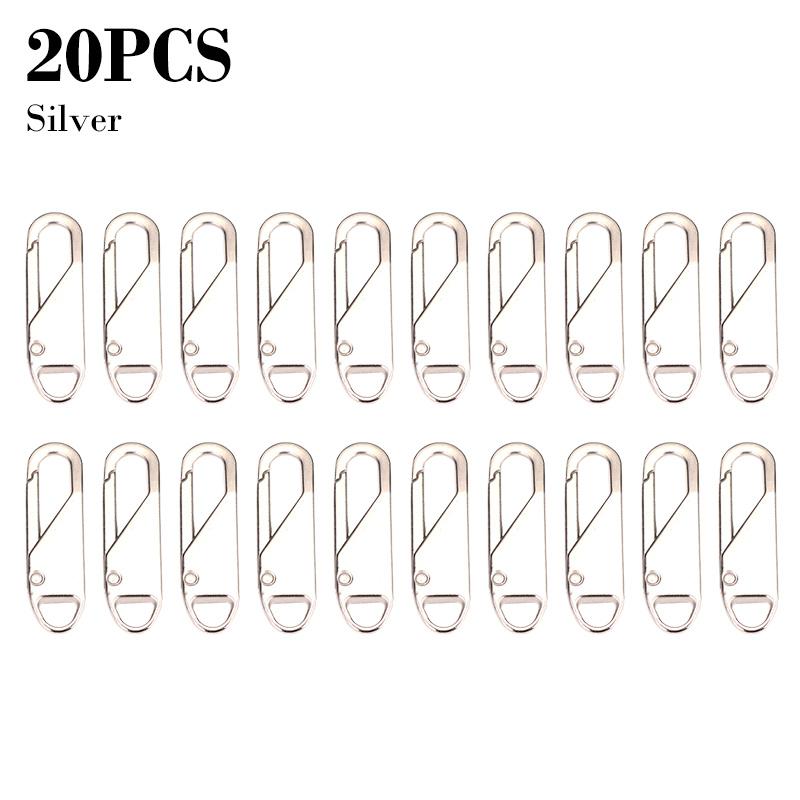 Reißverschluss-Schieber Werkzeuglos abnehmbarer Reißverschluss-Schieber Metalllegierung Abnehmbarer Reißverschluss-Schieber Universeller Ersatz-Reißverschluss-Schieber für Taschen, Kleidung