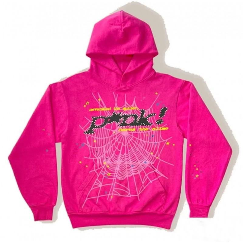 Spider Web Print Hooded Sweatshirt Unisex Oversized Streetwear Pullover 2025