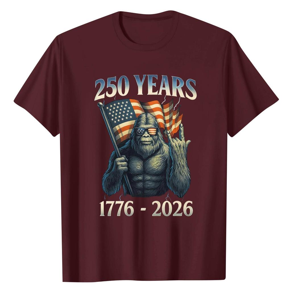 Unisex Round Neck Casual Digital Printed Short Sleeved T-shirt Top