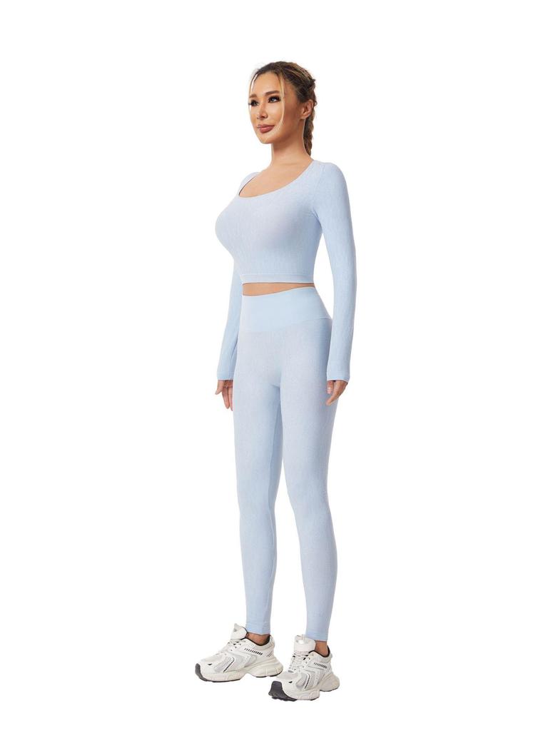 Maßgeschneidertes Europäisches & Amerikanisches Damen-Yogaset: Stoßfester, schnell trocknender Sport-BH & rückenfreies Top für Laufen & Fitness
