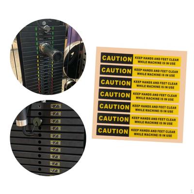 Fitness Equipment Caution Stickers Notice Decals Keep Clean Tags Warning for Body