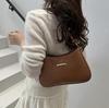 New Commuting Solid Color Armpit Bag Crossbody Bag Simple and Fashionable Shoulder Bag Temperament Women's Handbag