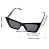 Vintage Y2K Cat Eye Sunglasses for Women & Men Oversized Square Sun Glasses Fashion Shades for Beach Vacation UV400 Protection