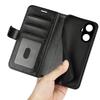 For Realme C55 Shockproof Crazy Horse Texture Phone Case PU Leather Wallet Flip Stand Cover