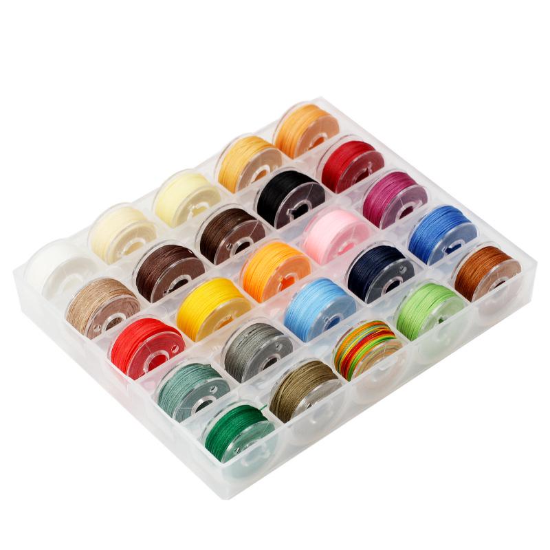 

Набор круглых вощеных нитей 25 цветов - 0,45/0,55/0,65 мм для ручного шитья и кожи