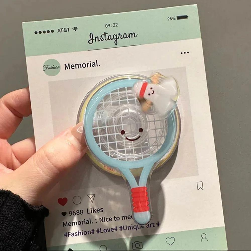 

Cute 360 Degree Rotation Table Tennis Badminton For Magsafe Phone Holder Foldable for iphone 16 15 14 13 12 Desktop Phone Stand чорний