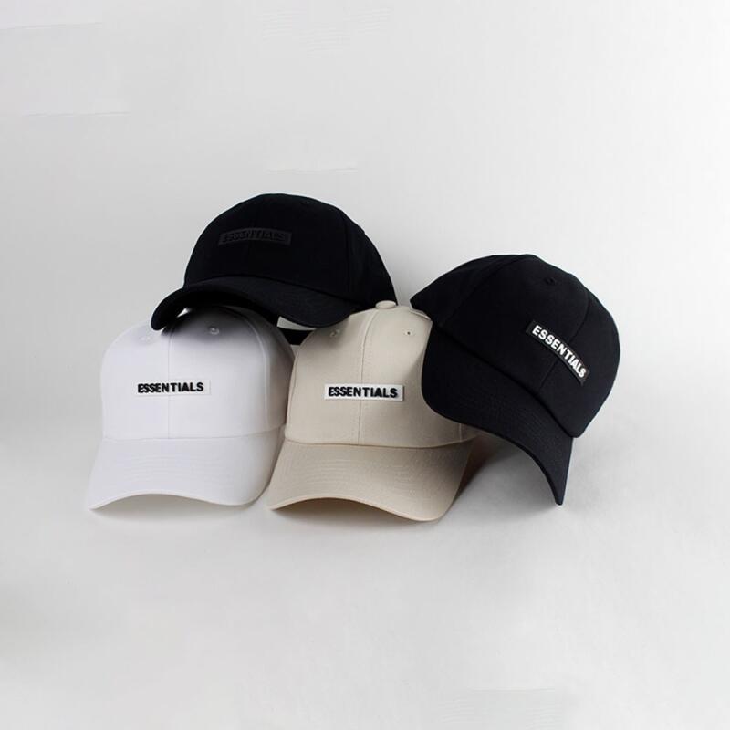 Classic cotton square patch lettering baseball cap, lightweight ball cap white