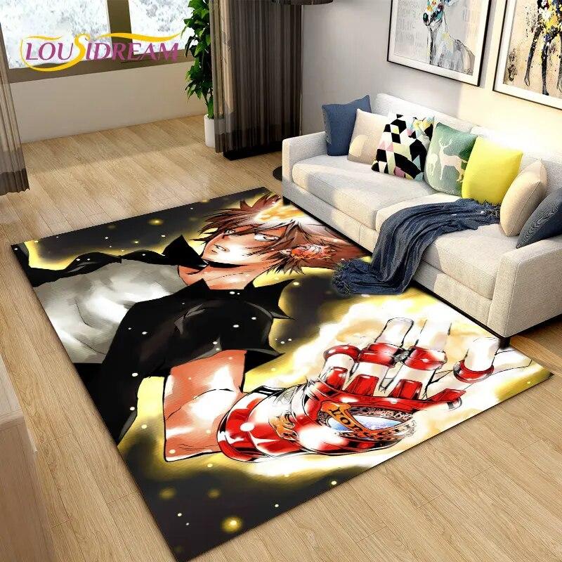 Teachers Hitman Reborn Anime Area Rug Large,Carpet Rug for Living Room Bedroom Sofa Doormat Decoration,kids Non-slip Floor Mat