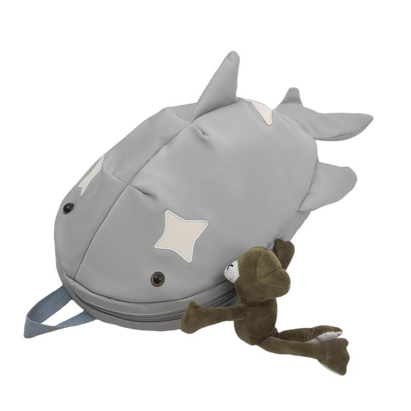 Personalized Shark Backpack Autumn 2025 New Japanese Cartoon Doll Doll Versatile Men's and Women's Trend Small Backpack