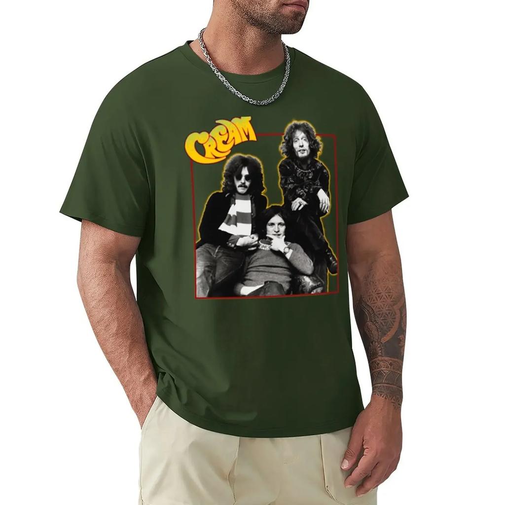 ClaptonThe Cream T-Shirt plain oversized t shirts for graphic tees anime black t-shirts for