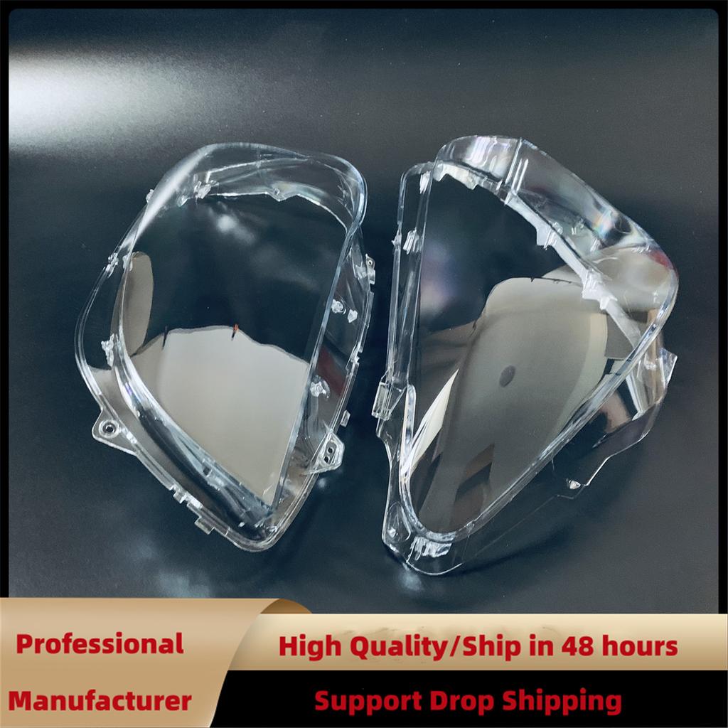1Pair Front Headlight Lens Cover For BMW F01 F02 740i 740Li 750i 750Li 760i 2009-2015 Clear Headlamp Shell Transparent Lampshade