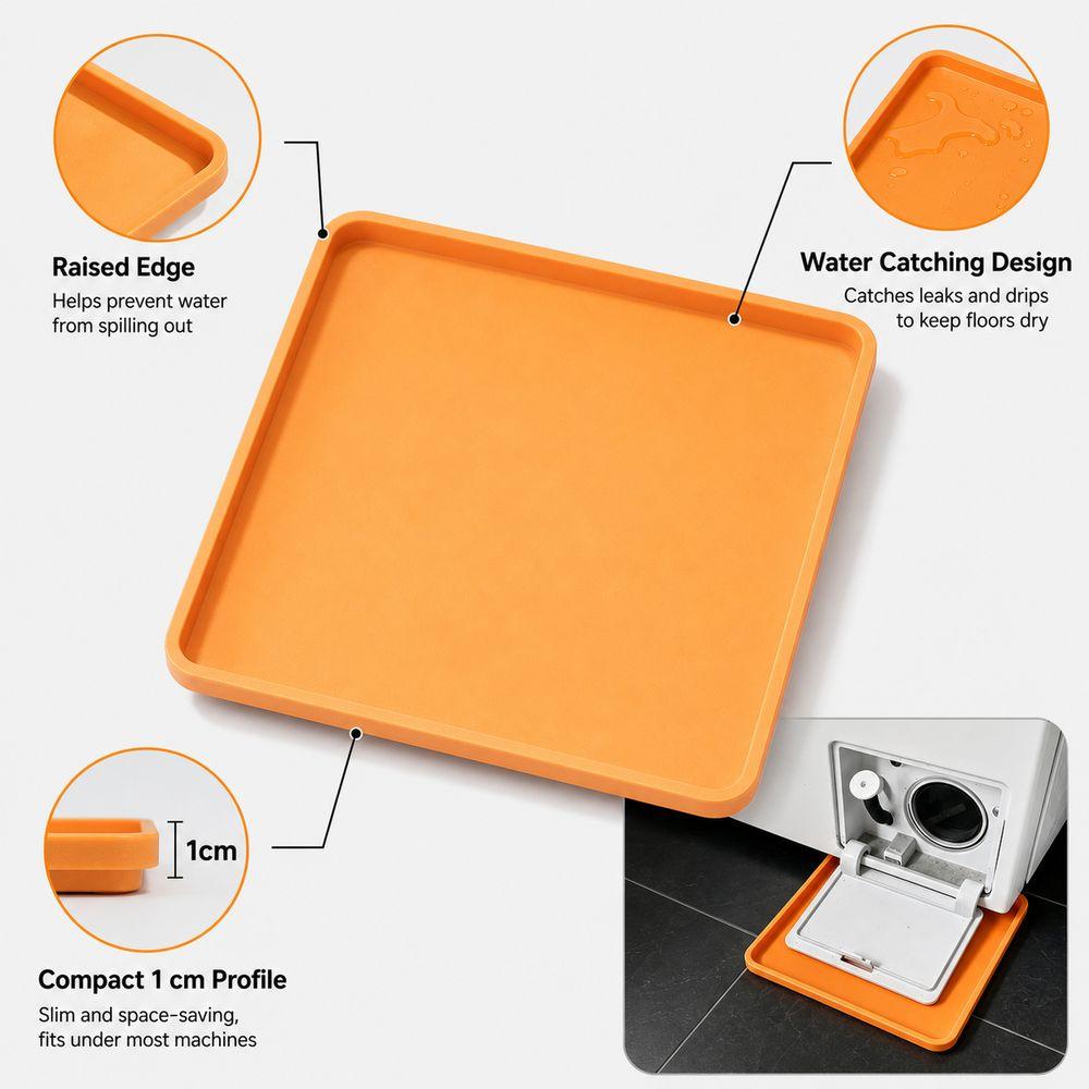 Universal Washing Machine Drain Tray Plastic Leak Catch Pan  Washing Machine Maintenance