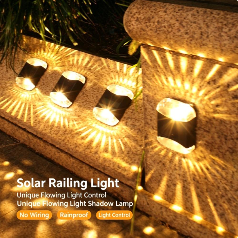 Solar Led Lights Outdoor Garden Lights Solar Step Deck Light Lamp Sunlight Courtyard Decor Solar Garden Lamp Wall Lighting