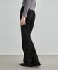 MONGDOL Semi-Bootcut Slacks Black Mdpt021Black