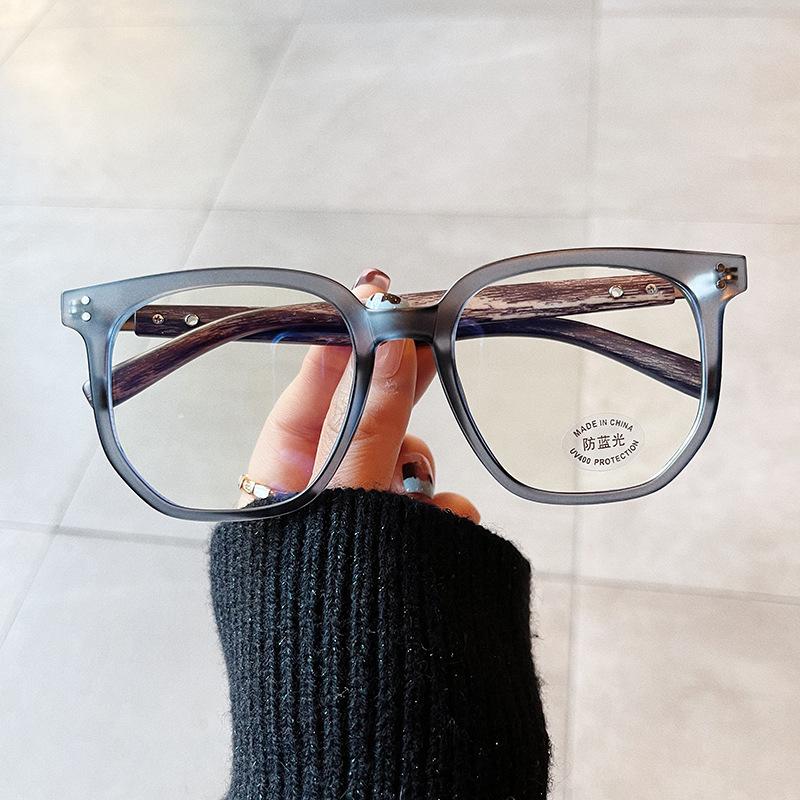 Gjennomsiktig datamaskinbrilleinnfatning Kvinner Menn Antiblått lys Runde briller Blokkerende briller Optisk brillebrille