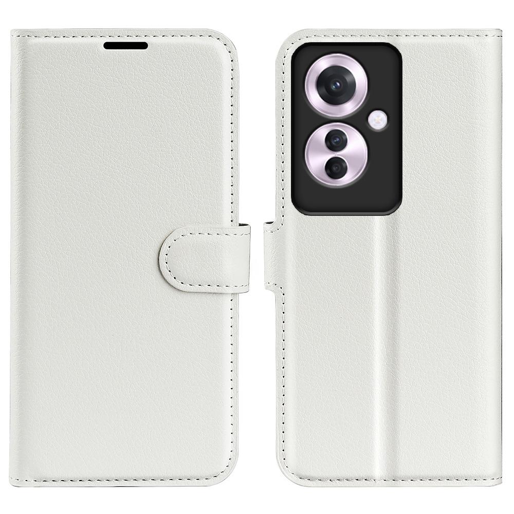 For Oppo Reno11 F 5G Case Litchi Texture PU Leather Phone Cover
