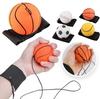 Bouncy Wrist Exercise Ball Hand Therapy Strengthening Elastic Rubber Rebound Trainer with Wristband for Rehabilitation Training
