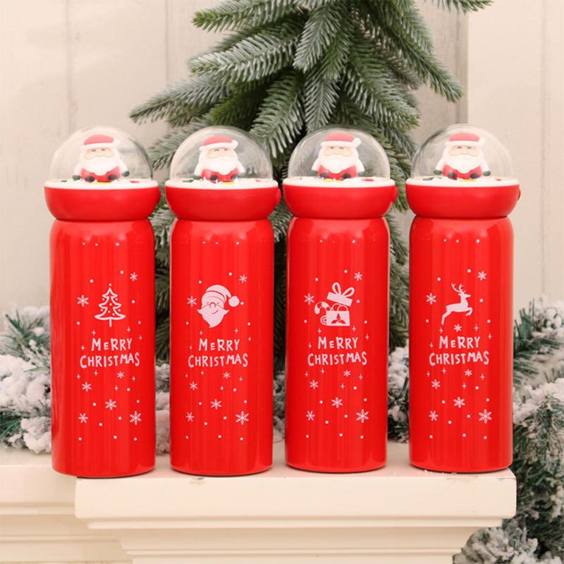 Portable Thermo Mug Leakproof 304 Stainless Steel Vacuum Insulated Bottle Water Cup Christmas Gift