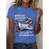 Women's T Shirt Print Graphic Animal Bird Vintage Stylish Classic Short Sleeve Crew Neck Round Neck Regular Tops Daily