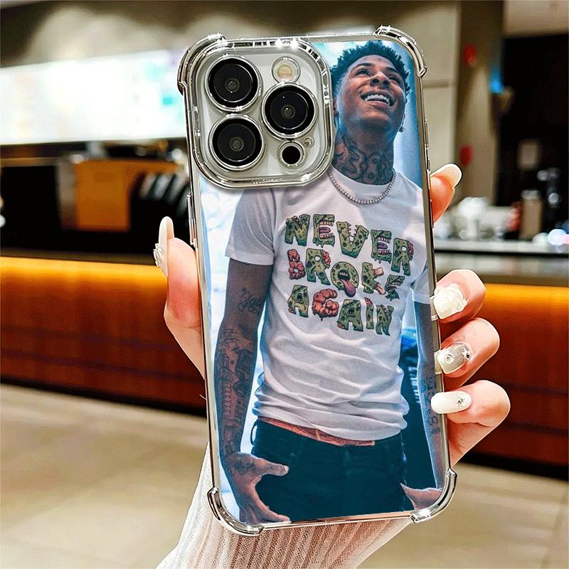 Rapper YoungBoy Soft Phone Case For iPhone 15 16 17 Air 14 Pro Max 16E Plus 13 12 Mini Plating Anti-Fall Fundas