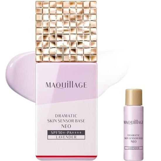 Maquillage Makeup Base Increased Volume Set Dramatic Skin Sensor NEO Lavender 25mL+5mL SPF50+ PA++++ Liquid Type Longevity Oil Control UV Protection