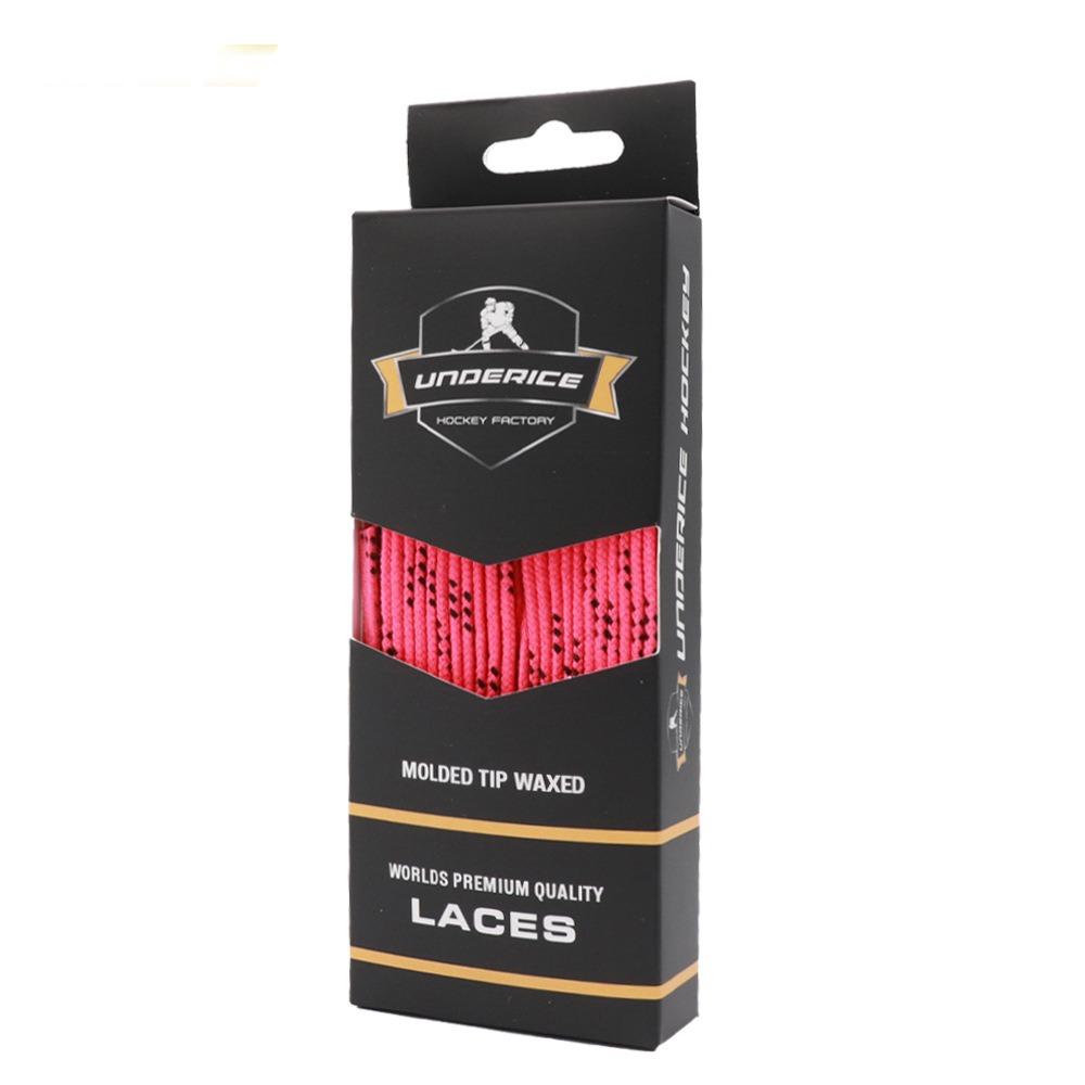 84/108inch Hockey Skate Laces Dual Layer Braid Reinforced Waxed Tip Skate Shoe Laces Durable Hockey Accessories Skating