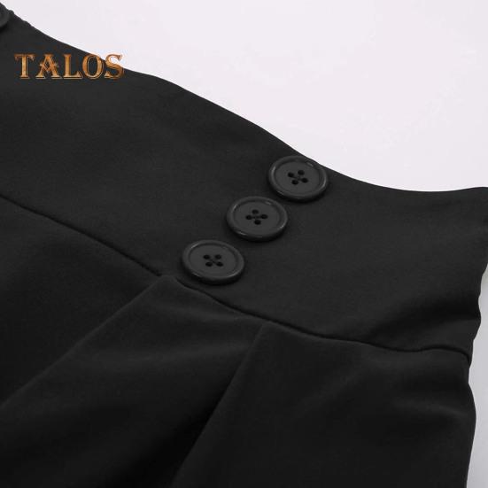 Damenrock, elastisch, hohe Taille, A-Linie, Midirock, kontrastfarbenes Karomuster, breiter Saum, wadenlanger Rock für den Alltag