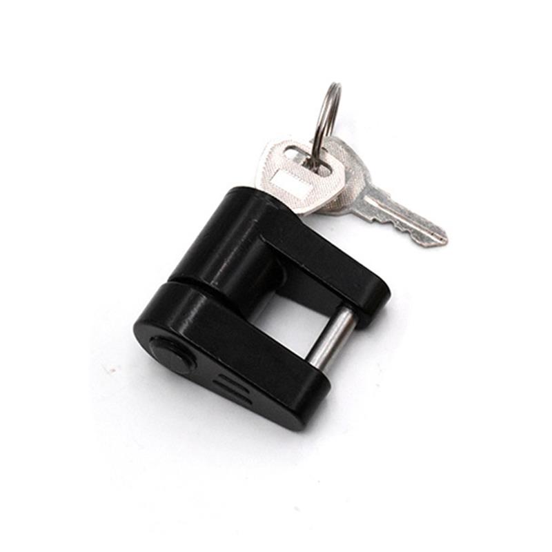 

Противоугонный замок для сцепного устройства прицепа Замки для сцепки прицепа Крюк-соединитель Замки для язычка Сцепное устройство Защита безопасности Сплав цинка чёрный