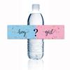 10pcs Water Bottle Lable Gender Reveal Pastel Baby Shower Self-adhesive Boy Or Girl Birthday Sticker Parties Decoration
