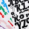 1 Inch Handwritten Letter Sticker Sturdy Multicolor Gift DIY Diary Hand Account English Alphanumeric Sticker