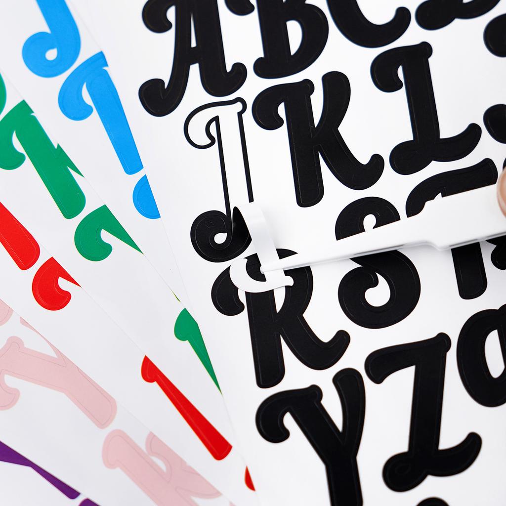 1 Inch Handwritten Letter Sticker Sturdy Multicolor Gift DIY Diary Hand Account English Alphanumeric Sticker