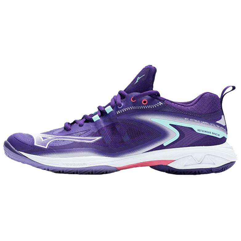 Mizuno Wave Claw Neo3 Versatile Comfortable Non-Slip Durable Low-Top Badminton Shoes Unisex sneaker Purple 71GA247319