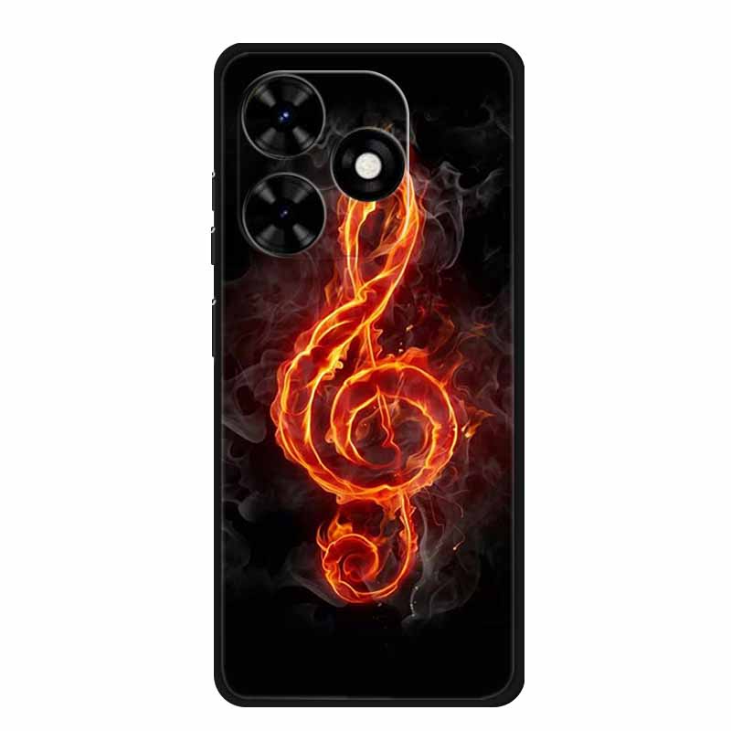 Case For Tecno Spark Go 2024 Animals Painted TPU Silicone Soft Phone Cover for Spark Go2024 BG6 Protector Wolf Shockproof Para