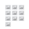 5/10/20pcs 3D Metal Car Stickers Labeling Emblem Badge Decoration Decals For Honda Civic CRV Accord Fit Jazz Odyssey Accessories CB0