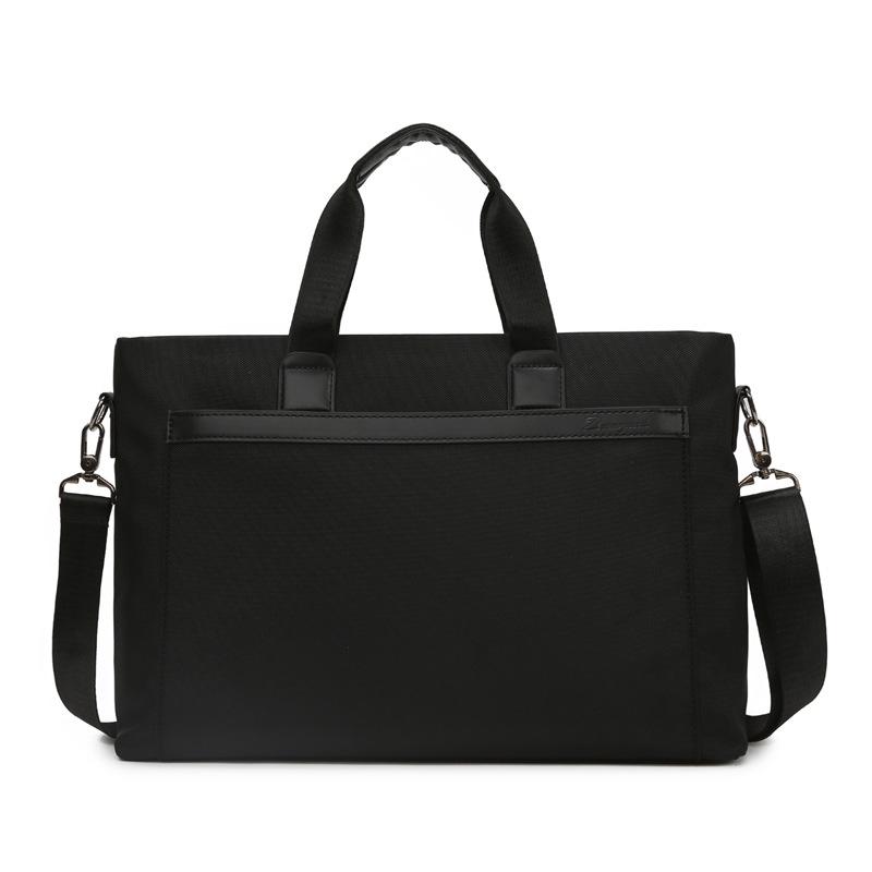 

Premium Leather Briefcase Large Capacity Document Organizer Customizable for Corporate Office 5565 чорний