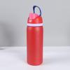 Isolierte Sportwasserflasche aus Edelstahl 304 mit Pop-Up-Deckel und tragbarem Griff