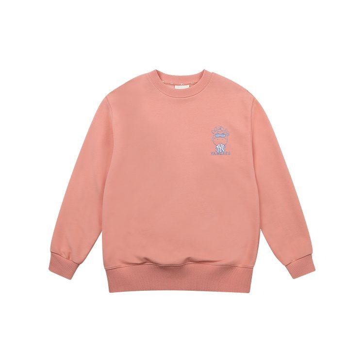 MLB Sweatshirts Unisex Pink Crew Neck Moderate Regular 31MTC3111-50P