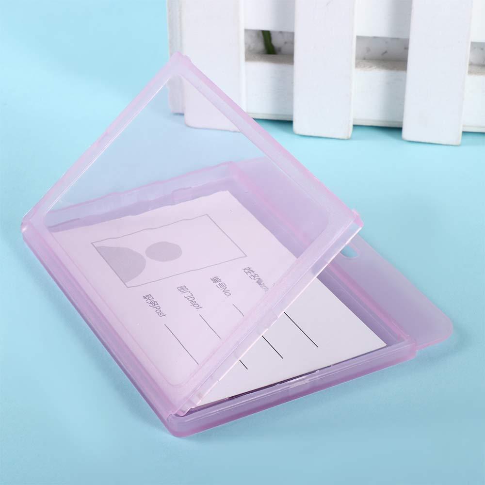 Plastic Card Sleeve Employee Bank Card Holder Badge Holder ID Card Holder Name Card Cover