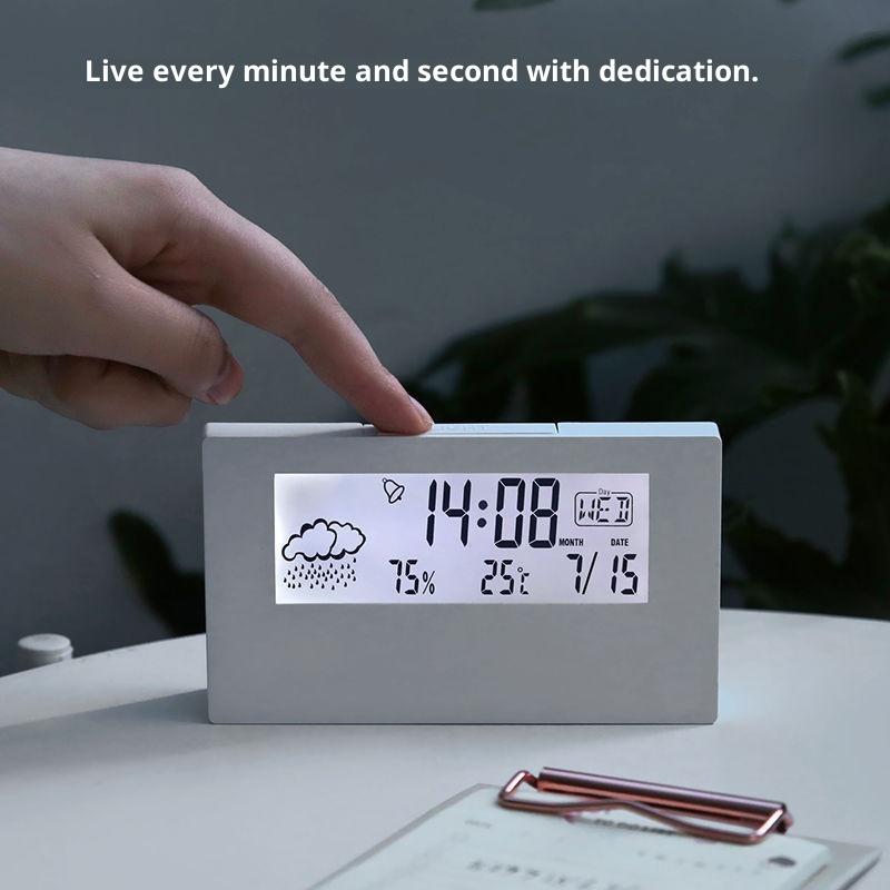 LED digitální teploměr vlhkoměr vnitřní multifunkční elektronické hodiny senzor vlhkosti meteostanice pro domácnost