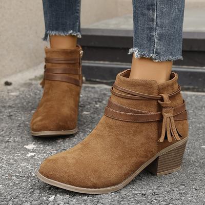 2025 Nuovi Stivaletti da Donna Antiscivolo con Suola in Gomma Stivali Donna Outdoor Scarpe Retro Comode per Donna Zapatos De Mujer