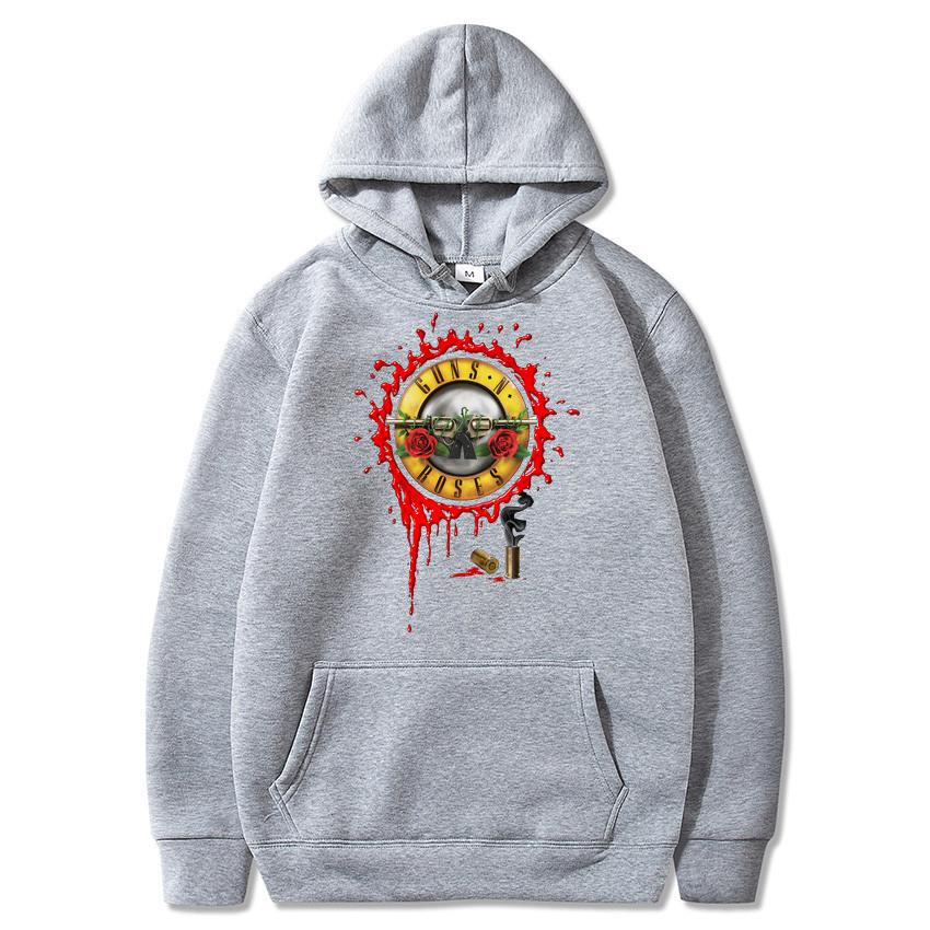Guns N' Roses Hoodies Musik Hard Rock Band Print Streetwear Unisex Frauen Übergroße Sweatshirts Hoodie Pullover Trainingsanzüge Kleidung