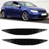 2pcs Gloss Black Rear Bumper Reflector Honeycomb Delete Set Fit For MK7 2013‑2016