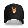 Christmas Reindeer Embroidered Baseball Cap Black Cotton Adjustable Hat Holiday Fashion Design for Adults