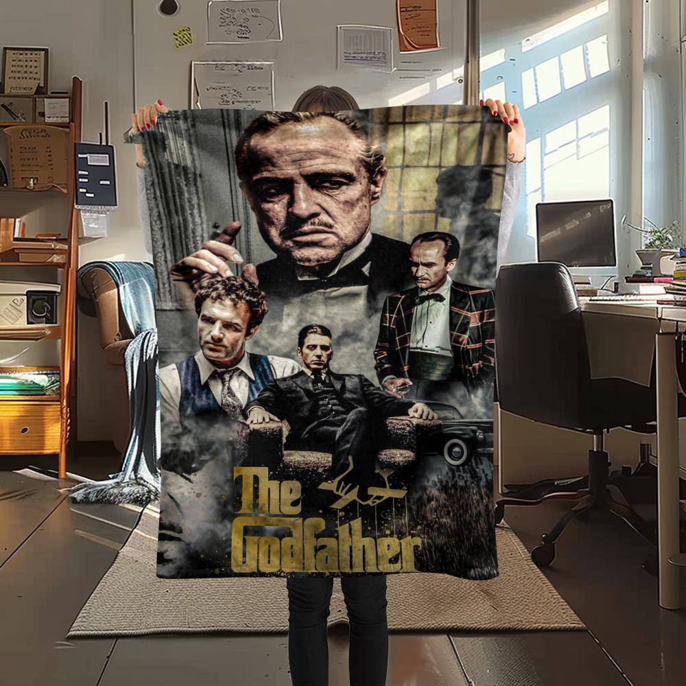 1 st The Godfather-tryck Flanellduk, Högkvalitativ Bekväm för Alla Årstider, Heminredning, Värme och Komfort, Perfekt för Gåvor