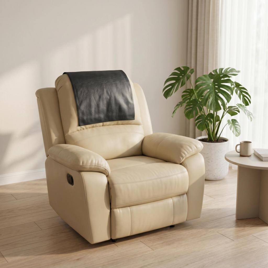 Recliner Headrest Protector Rectangular Cover 43 X 69 Cm Coffee Carton