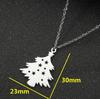 2025 Christmas Winter Geometric Star Pendant Necklace