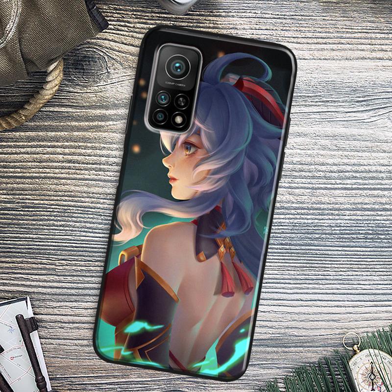 Genshin Impact Ganyu Case For Xiaomi 13 11T 12T Pro 12 Lite 12X Cover For POCO X3 X4 X5 F5 Pro F4 GT C40 M5s F3